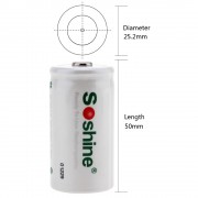 Аккумулятор Ni-MH Soshine RTU C5500 - 1,2V - 5500 mAh перезаряжаемый (size C) Аккумулятор Ni-MH Soshine RTU C5500 - 1,2V - 5500 mAh перезаряжаемый (size C)