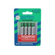 Аккумулятор Perfeo AAA 1000mah BL4 (4шт + пластиковый бокс для хранения) Аккумулятор Perfeo AAA 1000mah BL4 (4шт + пластиковый бокс для хранения)