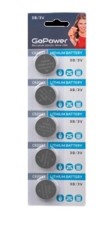 Батарейки GoPower CR2032-BL5 Батарейки GoPower CR2032-BL5