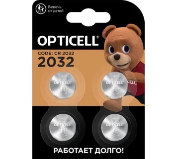 Батарейка OPTICELL SPECIALTY CR2032 BL4 6032 3v Батарейка OPTICELL SPECIALTY CR2032 BL4 6032 3v