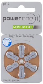 Батарейка PowerOne ZA312 BL6 Zinc Air 1.45V, 6 шт в упаковке. (для слуховых аппаратов) Батарейка PowerOne ZA312 BL6 Zinc Air 1.45V, 6 шт в упаковке. (для слуховых аппаратов)