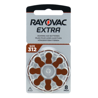 Батарейка Rayovac Extra ZA312 BL8 Zinc Air 1.45V, 8 шт в упаковке. для слуховых аппаратов Батарейка Rayovac Extra ZA312 BL8 Zinc Air 1.45V, 8 шт в упаковке. для слуховых аппаратов