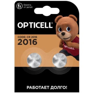Батарейка OPTICELL SPECIALTY CR2016 BL2 Батарейка OPTICELL SPECIALTY CR2016 BL2