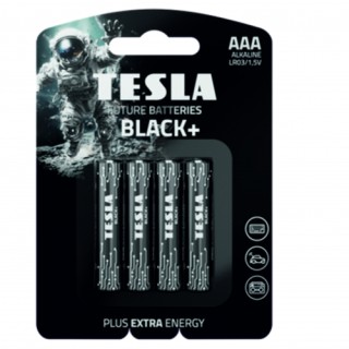 Батарейка TESLA BATTERIES AAA BLACK+ LR03/BLISTER FOIL 4 PCS Батарейка TESLA BATTERIES AAA BLACK+ LR03/BLISTER FOIL 4 PCS