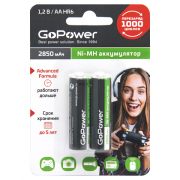 Аккумулятор GoPower HR6 AA BL2 NI-MH 2850mAh, упаковка 2 шт. Аккумулятор GoPower HR6 AA BL2 NI-MH 2850mAh, упаковка 2 шт.
