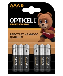 Батарейка OPTICELL PROFESSIONAL LR03 BL6 Батарейка OPTICELL PROFESSIONAL LR03 BL6