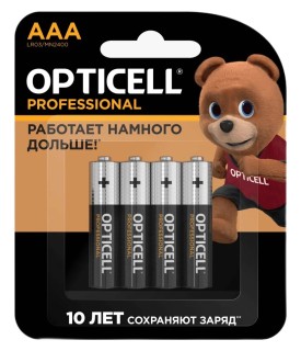 Батарейка OPTICELL PROFESSIONAL LR03 BL4 Батарейка OPTICELL PROFESSIONAL LR03 BL4