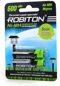 Аккумулятор ROBITON 600MHAA-2 SOLAR BL2, упаковка 2 шт. Аккумулятор ROBITON 600MHAA-2 SOLAR BL2, упаковка 2 шт.