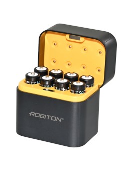 Зарядное устройство ROBITON Li8-AABOX + 1,5В аккумуляторы 8*Li14500 (AA) 2200мАч Зарядное устройство ROBITON Li8-AABOX + 1,5В аккумуляторы 8*Li14500 (AA) 2200мАч