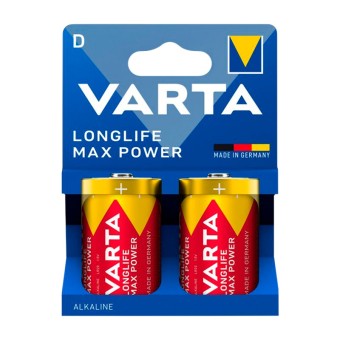 Батарейка VARTA LONGLIFE MAX POWER LR20 4720 D BL2 Alkaline 1.5V Батарейка VARTA LONGLIFE MAX POWER LR20 4720 D BL2 Alkaline 1.5V