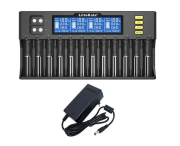 Зарядное устройство Liitokala  Lii-S12  ( для 12-ти 18650-10440 ,Li-ion/NiMh, ток заряда 0.5/1A,LCD) Зарядное устройство Liitokala  Lii-S12  ( для 12-ти 18650-10440 ,Li-ion/NiMh, ток заряда 0.5/1A,LCD)