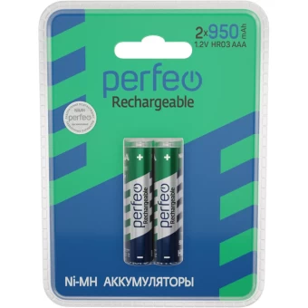 Аккумулятор PERFEO R03 AAA NI-MH 950mAh BL2 Аккумулятор PERFEO R03 AAA NI-MH 950mAh BL2