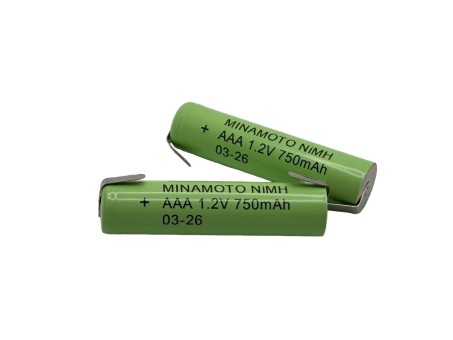 Аккумулятор 750MH AAA 1.2V с лепестковыми выводами для электробритвы, триммера, машинки для стрижки с лепестками для пайки 2ШТ Аккумулятор 750MH AAA 1.2V с лепестковыми выводами для электробритвы, триммера, машинки для стрижки с лепестками для пайки 2ШТ