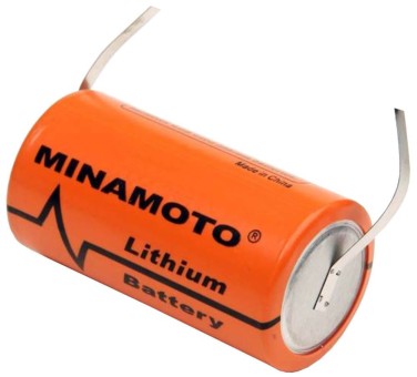 Батарейка Minamoto ER-34615H FT с лепестковыми выводами PK1 LSC19000-D-3.6V 