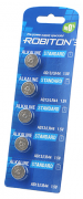 Батарейка ROBITON STANDARD R-AG13-0-BL5 (0% Hg) AG13 LR44 357 A76 МЦ-1154 BL5 Батарейка ROBITON STANDARD R-AG13-0-BL5 (0% Hg) AG13 LR44 357 A76 МЦ-1154 BL5