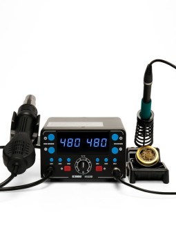 Паяльная станция ELEMENT 902DD (фен+паяльник T12) Паяльная станция ELEMENT 902DD (фен+паяльник T12)